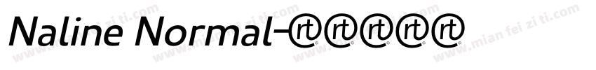 Naline Normal字体转换
